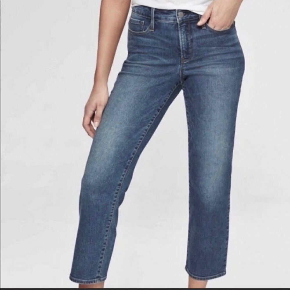 NWT Athleta Womens Sculptek Slim Straight Jean Sz4